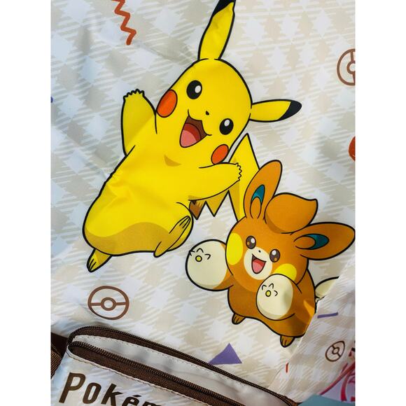 Pokemon Foldable Eco Bag w/ Bag Pouch Pikachu & Pawmi - Picture 6 of 7